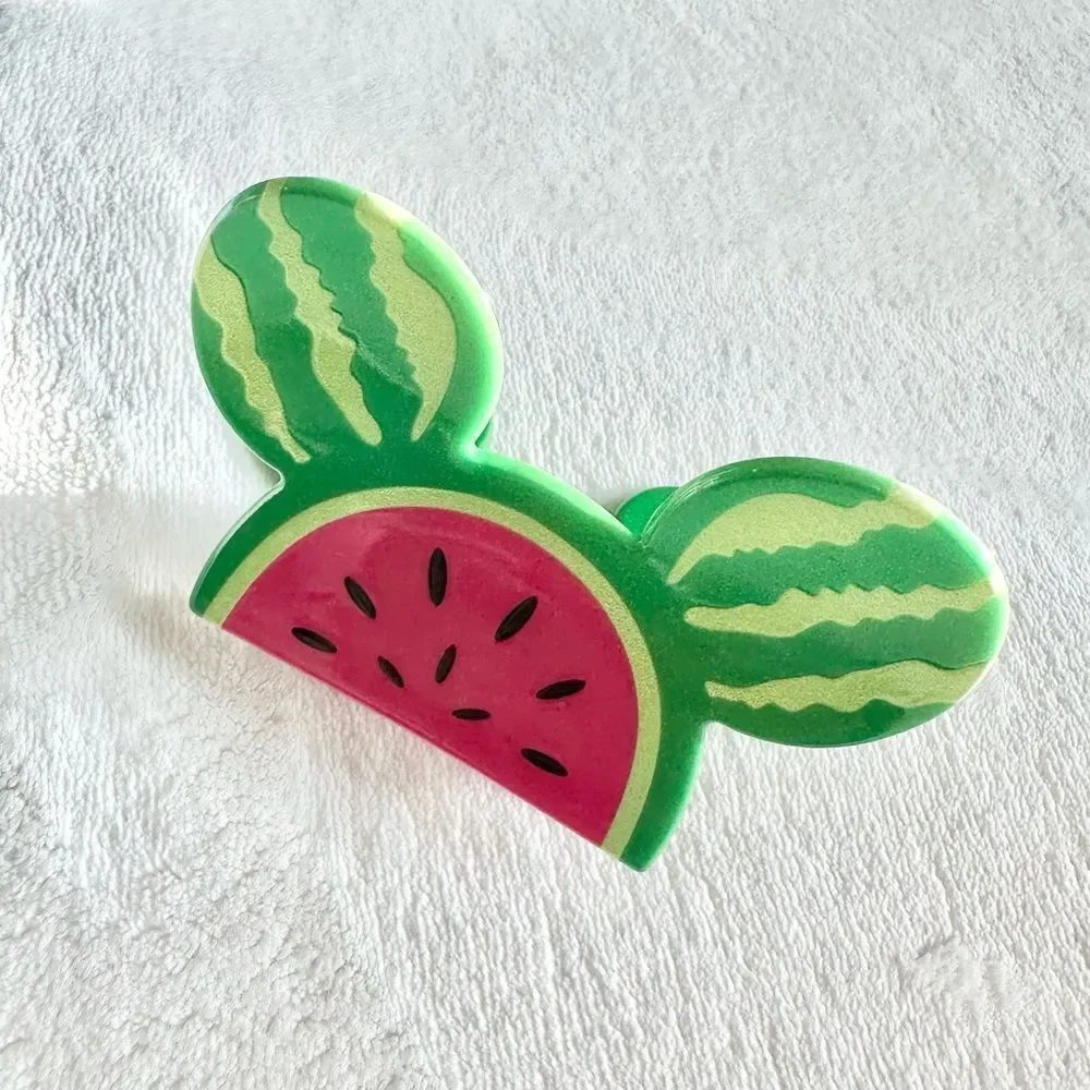 Disney Mickey Mouse hot pink and green watermelon hair claw